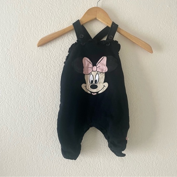 Mini Mouse Ruffle Romper, Overall Black - Picture 1 of 4